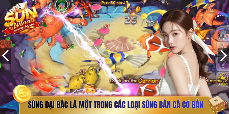 Súng đại bác là một trong các loại súng bắn cá cơ bản
