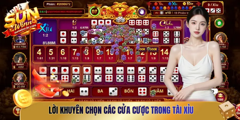 Lời khuyên chọn các cửa cược trong Tài Xỉu thông minh